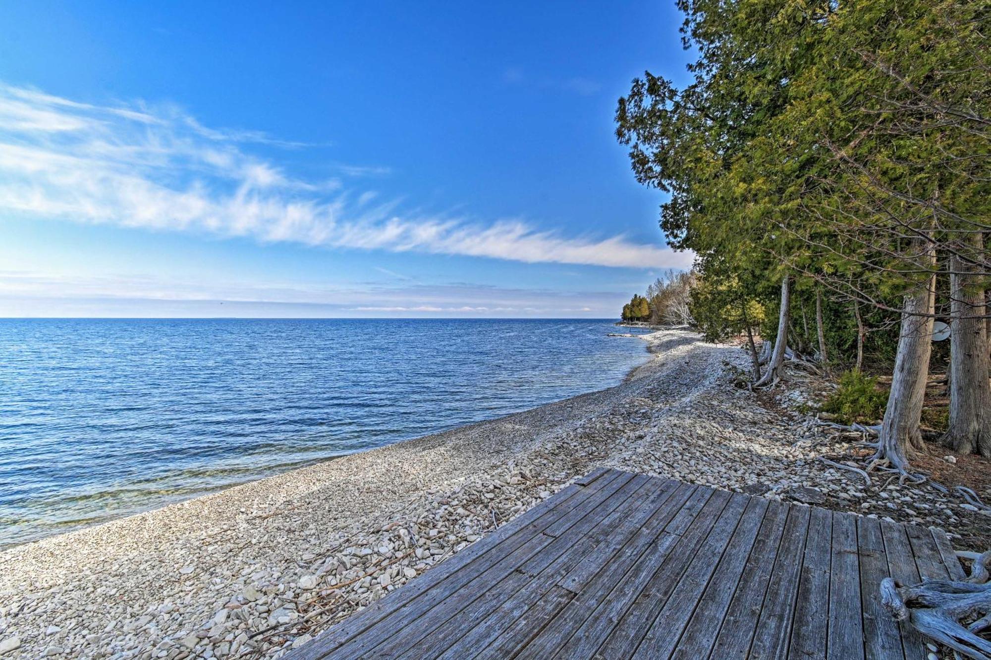 エッグハーバー Sturgeon Bay Hideaway With Direct Water Access!ヴィラ エクステリア 写真